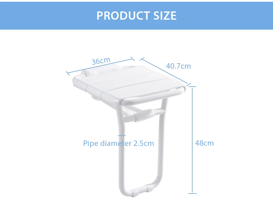Folding Shower Seat - الصورة 22