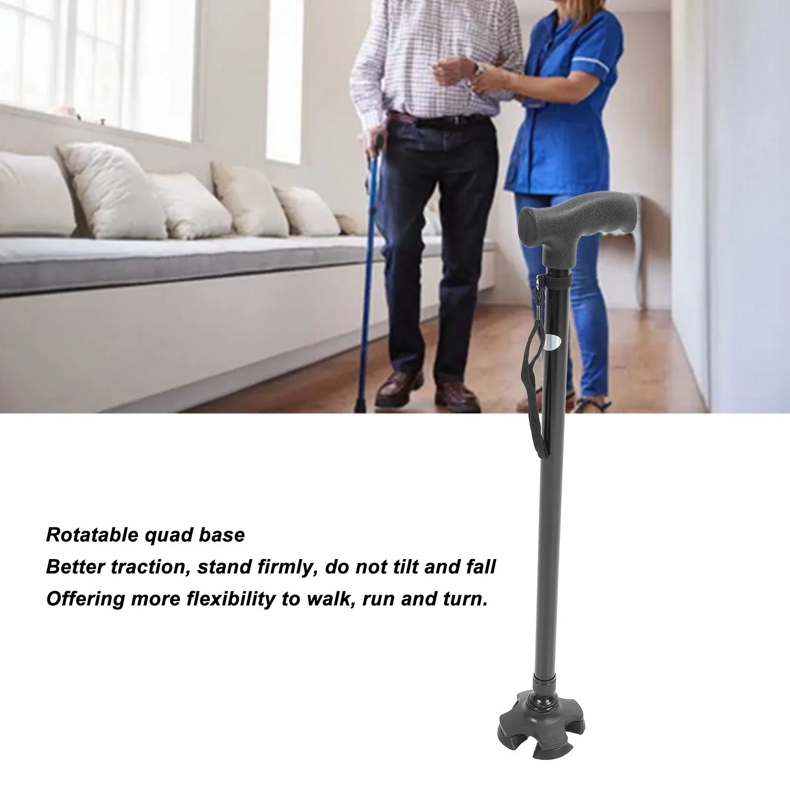 Adjustable Quad Cane - Image 3