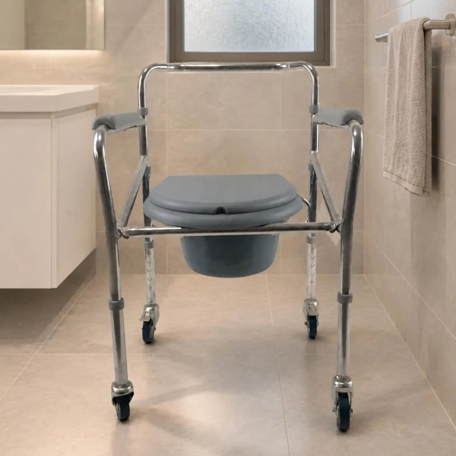 Folding Commode Chair - Image 9