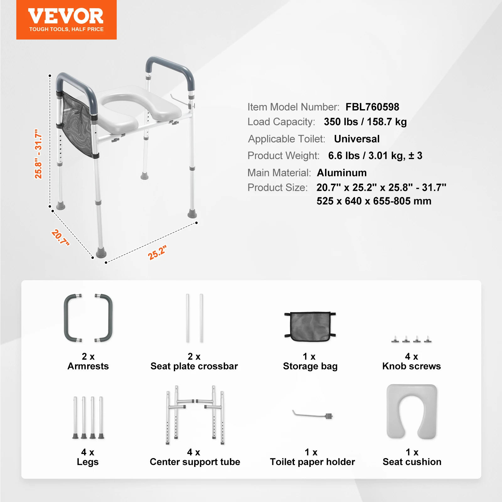 Raised Toilet Seat - الصورة 7